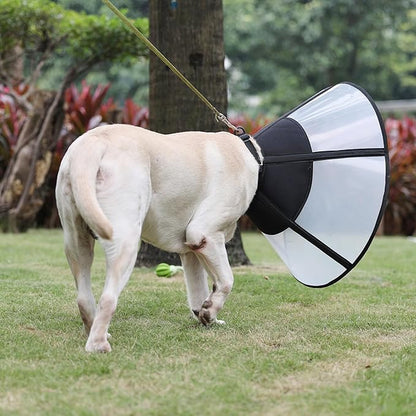 DogLemi Pet Cone Collar, Soft Dog Cone Alternative After Surgery, Adjustable Elizabeth Collar, Comfortable Pet Head Cone to Stop Licking, Suitable for Medium to Large Dogs (XL)