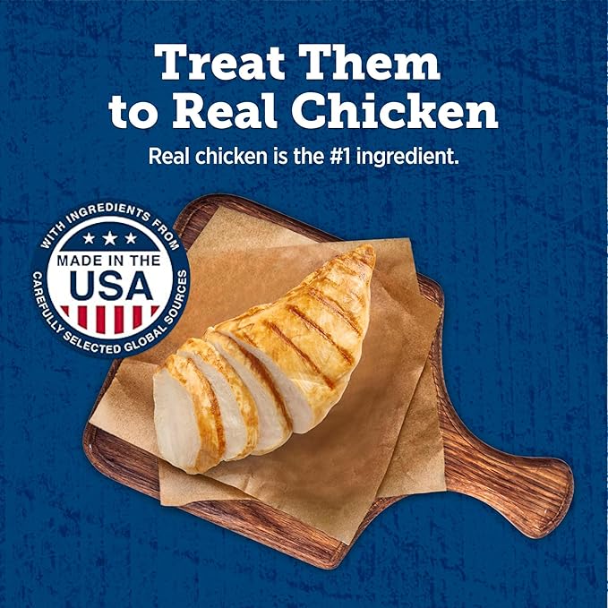 Blue Buffalo True Chews Premium Jerky Cuts Dog Treats, Made in the USA with Natural Ingredients, Chicken, 32-oz Bag