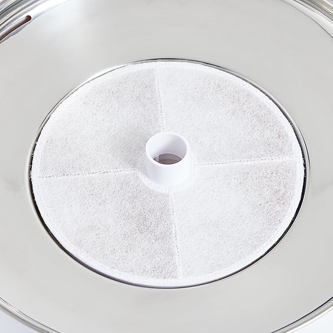 Amazon Basics Replacement Filters for 3L Pet Water Fountain, Pack of 6, White