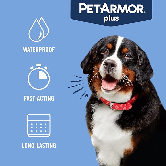 PetArmor Plus Flea and Tick Prevention for Dogs, X-Large Dog Flea and Tick Treatment, 1 Dose, Waterproof Topical, Fast Acting, for X-Large (89-132 lbs)