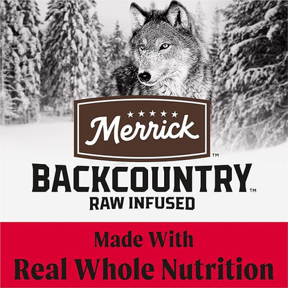 Merrick Backcountry Healthy Grains Kibble With Freeze Dried Raw Pieces, Great Plains Red Meat Recipe Dog Food - 20.0 Lb. Bag