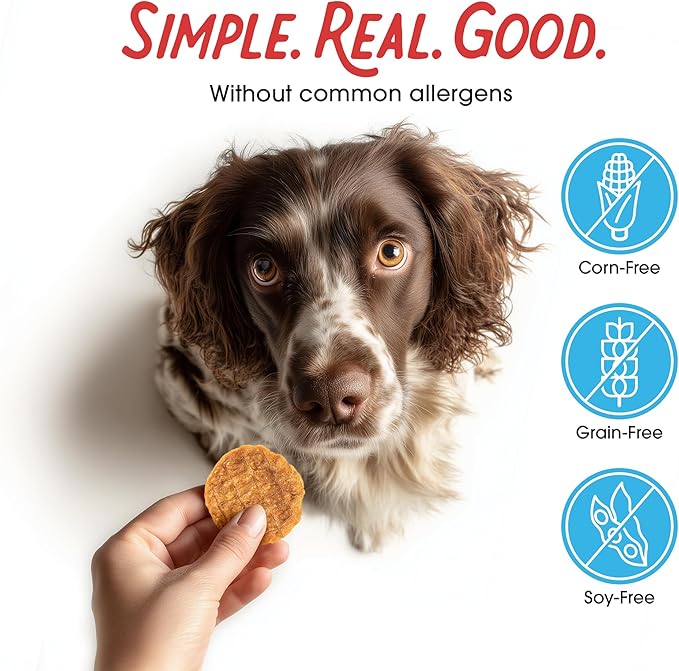 Farmland Traditions Dogs Love Chicken Jerky Dog Treats with Only 3 Ingredients and No Fillers, 1 Pound Bag (Pack of 2)