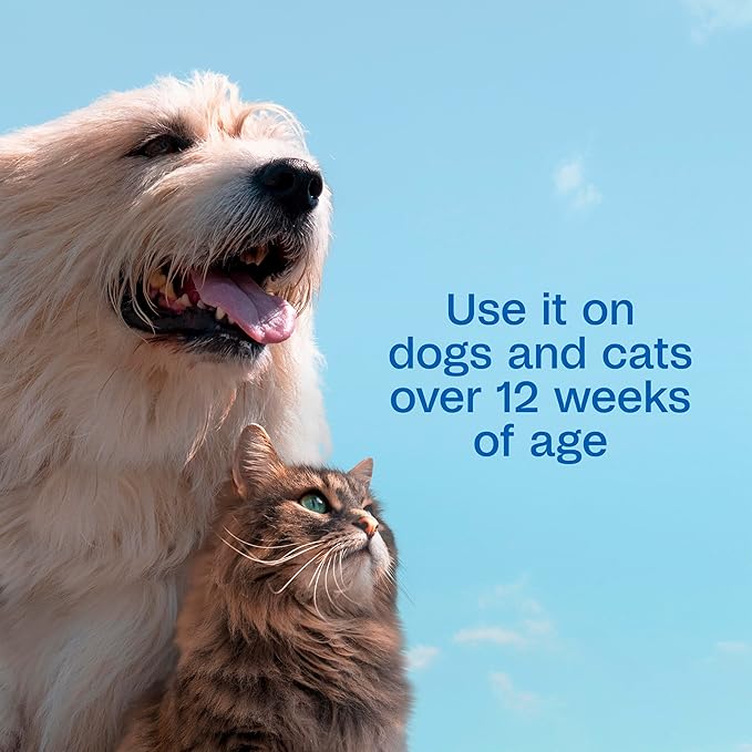 ADAMS Plus Pyrethrin Flea Dip for Dogs and Cats, Kills and Repels Fleas, Ticks, Lice, Gnats, Mosquitoes and Flies, for Dogs, Cats, Puppies, & Kittens, 4 Fl oz