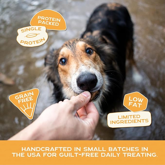 Smart Cookie All Natural Dog Treats - Rabbit & Pumpkin - Training Treats for Dogs & Puppies with Allergies, Sensitive Stomachs - Soft Dog Treats, Grain Free, Chewy, Human-Grade, Made in USA - 5oz Bag