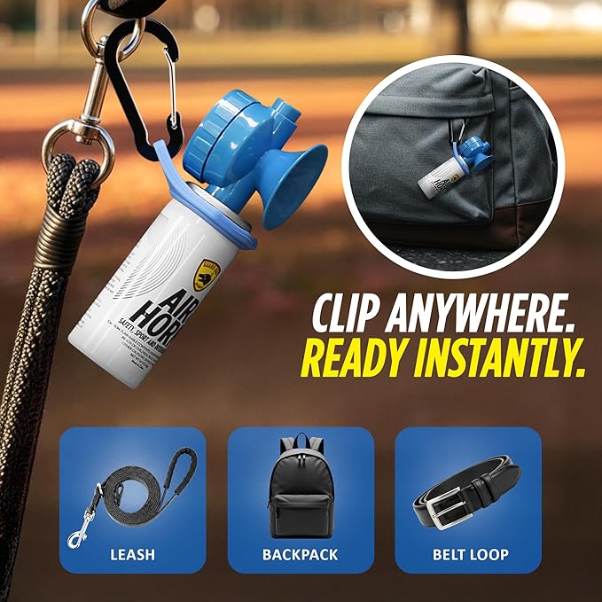 Air Horn for Dogs, Loud Blow Horn for Dog Training & Behavior Redirection, Barking Stopper, Jumping, Fighting, and Chasing, Air Horn for Safety