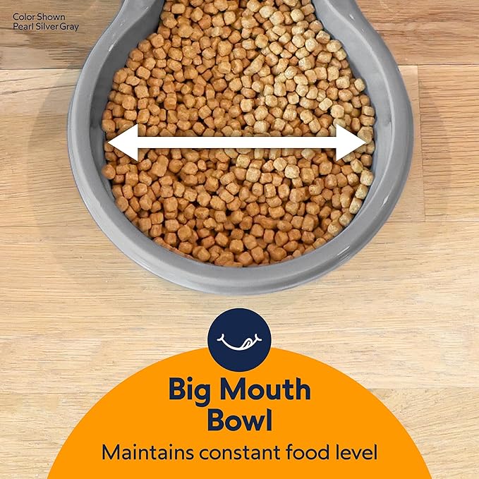 Petmate Replendish Gravity Feeder, 5 lb, Blue, Made in USA
