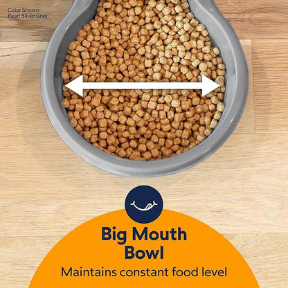 Petmate Replendish Gravity Feeder, 5 lb, Blue, Made in USA