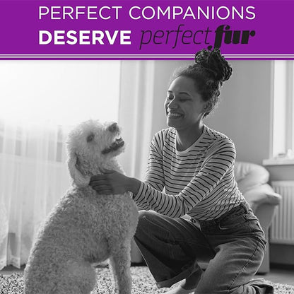 TropiClean Perfect Fur Natural Detangling Dog Shampoo for Doodles, Poodles, and Breeds with Curly Wavy Coats, Moisturizing Shampoo, Puppy Safe, 16oz.