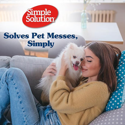 Simple Solution Disposable Dog Diapers, Female Dog Diapers, Puppy Potty Training, Incontinence and Heat Cycle Protection, Extra Small Diapers for Dogs, 9-14 Inch Waist, 30 Count