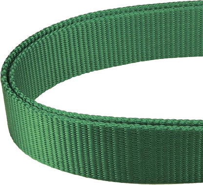 Mikivery Martingale Dog Collar Nylon Adjustable and Safety Training Colourful Comfortable Metal Buckle Pet Collars for Small Medium and Large Dogs(Dark Green,L)