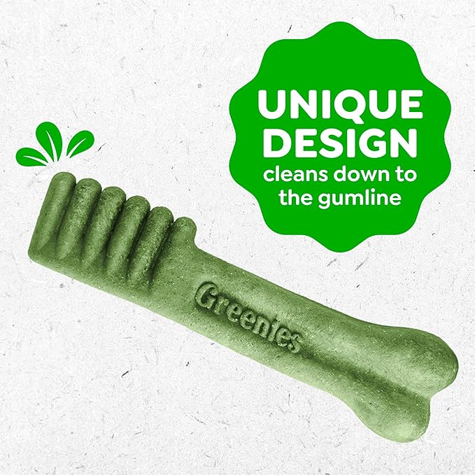 Greenies Veterinarian-Recommended Adult Natural Dental Dog Treats Teenie Size, Dog Dental Chews, Original Flavor, 3 oz. Pack, 11 Count