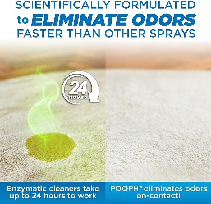 Pooph Pet Odor Eliminator, 32oz - Eliminates Odors at the Molecular Level, Dogs, Cats, Freshener, Eliminator, Urine, Poop, Pee, Deodorizer, Natures, Puppy, Fresh, Clean, Furniture, Potty