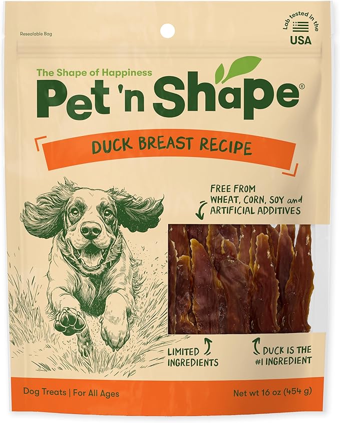 Pet 'n Shape Duck Breast Jerky Dog Treats - 16 Ounce