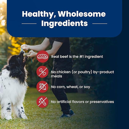 Blue Buffalo Life Protection Formula, Adult Dry Dog Food, Made with Natural Ingredients, Beef & Brown Rice, 40lb Bag