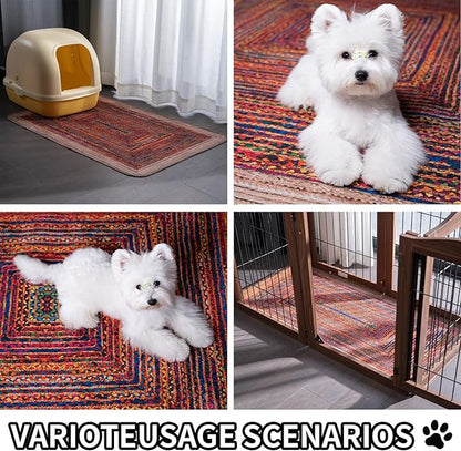Washable Pee Pads for Dogs, Reusable Puppy Potty Training Pads, Ultra-Absorbent Thick Waterproof Leak-Proof Non-Slip Pads & Mat for Crate, Playpen, Floor, Whelping & Housebreaking , 1 Pack 72"x72"