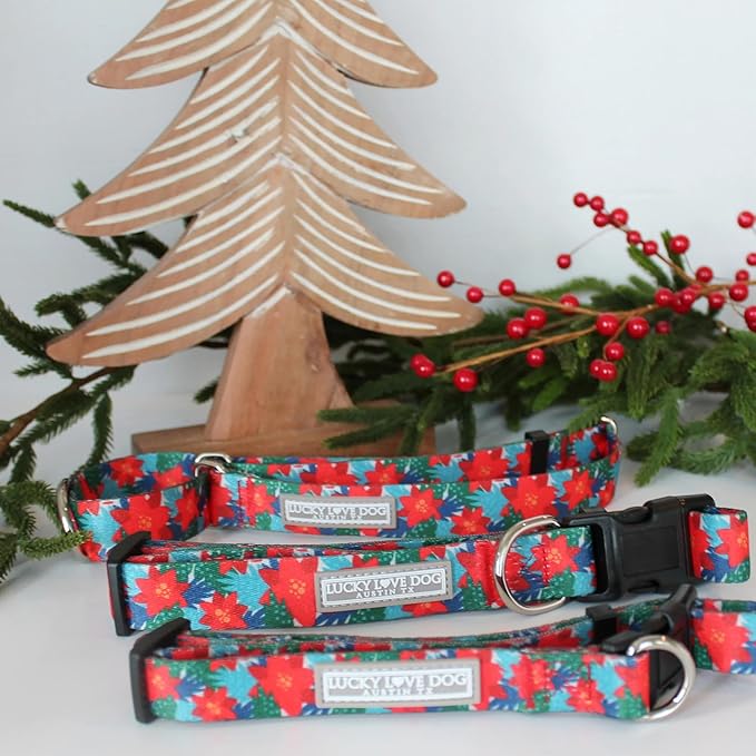 Lucky Love Dog - Adjustable Dog Collar with Easy Click Noel for Small Ones, Durable, & Comfortable for Male & Female Dogs, Pet Collar for Puppies & Adult Dogs - Noel, XS