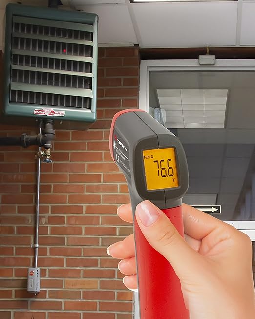 Triplett IRT225 10:1 Non-Contact Mini IR Thermometer with Certificate of Calibration to NIST, -4 to 752°F (-20 to 400°C)