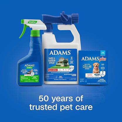 ADAMS Plus Flea & Tick Collar for Large Dogs, Flea Collar for 7-Month Prevention, Adjustable Collar Fits Large Dogs & Puppies, Kills Fleas & Ticks, 1 Count