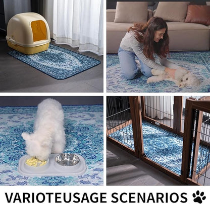 Washable Pee Pads for Dogs, Reusable Puppy Potty Training Pads, Ultra-Absorbent Thick Waterproof Leak-Proof Non-Slip Pads & Mat for Crate, Playpen, Floor, Whelping & Housebreaking , 2 Pack 36"x72"