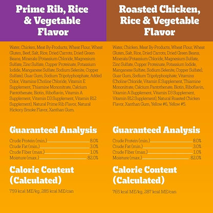 Pedigree Wet Dog Food, Choice Cuts Adult Canned Dog Food Variety Pack, 13.2 oz. Cans, 12 Count