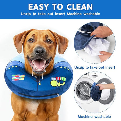 Soft Dog Cone Alternative - Adjustable Recovery Collar for Post-Surgery, Neck Donut E-Collar for Small Medium Large Dogs, Comfy Elizabethan Substitute