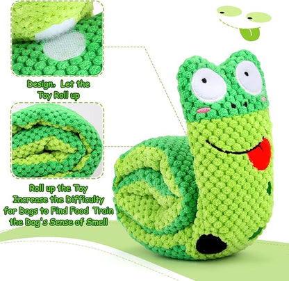 Letsmeet Squeak Dog Toys for Stress Release & Boredom Relief, Dog Puzzle IQ Training, Snuffle Foraging Instinct Training - Suitable for Small, Medium & Large Dogs