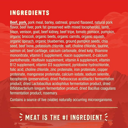Stella & Chewy's Wild Red Dry Dog Food Raw Coated High Protein Wholesome Grains Red Meat Recipe, 21 lb. Bag
