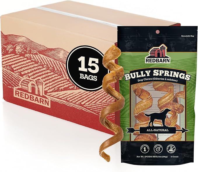 Redbarn Pet Products Bully Springs for Dogs, 3-Count, Pack of 15