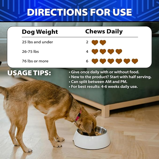 Dog Probiotics - 6 Billion CFU - Without Yeast - w/Prebiotics, Enzymes, Pumpkin - Advanced Probiotics for Dogs for Gut & Digestive Health, Seasonal Allergies & Itchy Skin, Yeast Balance - 120 Treats