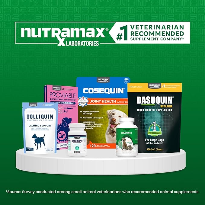 Nutramax Denamarin for Large Dogs, Liver Health Supplement with S-adenosylmethionine (SAMe) plus Silybin, Liver Support for Dogs, Coated Tablets, 30 Count