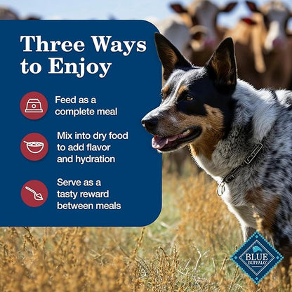 Blue Buffalo Homestyle Recipe Adult Wet Dog Food,Made with Natural Ingredients,Chicken and Beef Dinner Variety Pack,12.5-oz Cans,(Pack of 12)