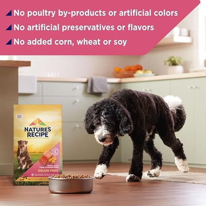 Nature's Recipe Grain Free Salmon, Sweet Potato & Pumpkin Recipe Dry Dog Food, 24 lb. Bag