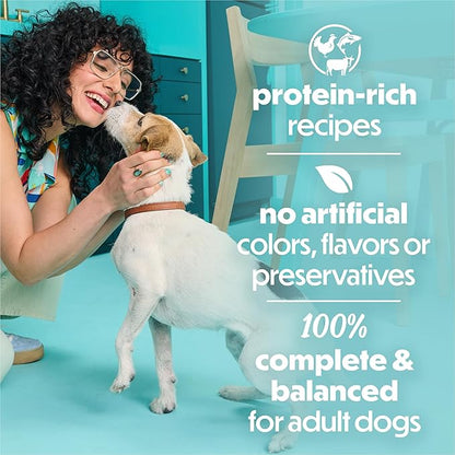 Purina Beneful Small Breed Wet Dog Food Variety Pack, IncrediBites Loaf, Chicken, Beef and Salmon Flavors - (2 Packs of 12) 3 oz. Cans