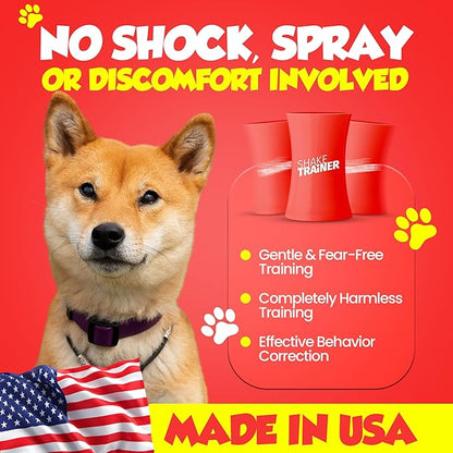 ShakeTrainer - The Original Humane Dog Training Kit with Instructional Video, Dog Training & Behavior Kit for Barking, Jumping & All Bad Habits Without Shocking or Spraying, Easy to Use, Made in USA
