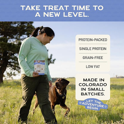Smart Cookie All Natural Soft Dog Treats - Trout & Apple - Healthy Dog Treats for Allergies, Sensitive Stomachs - Chewy, Grain Free, Human-Grade, Made in The USA - 5oz Bag