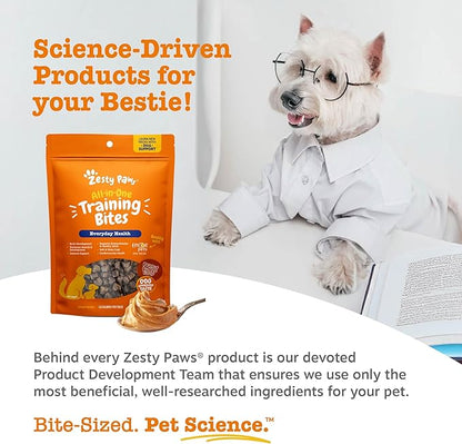 Zesty Paws Training Treats for Dogs & Puppies - Dog Treats for Training - Healthy Dog Chews for Hip, Joint & Muscle Health - for All Breeds and Ages - PB Flavor - 8oz