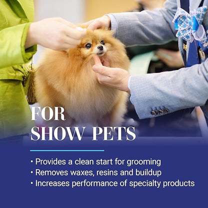 Chris Christensen Clean Start Clarifying Dog Shampoo - Pro-Vitamin Formula That Won’t Strip The Coat! Removes Product Build-up, Waxes, Oil and Dirt (16 Ounces)