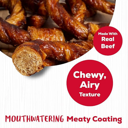 Country Kitchen Rawhide Free Beef Rings Dog Chews, Made with Real Beef, Highly Digestible, Gluten Free, 7 Count