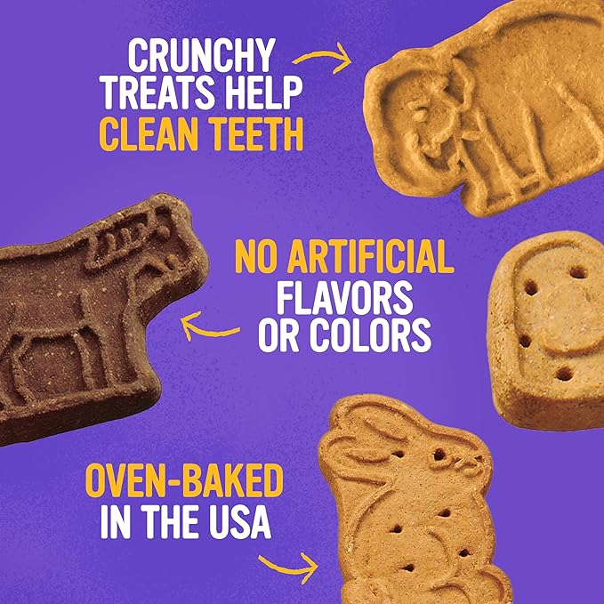 Blue Dog Bakery Natural Dog Treats, More Crunch Large, Assorted Flavors, 18oz Box, 1 Box