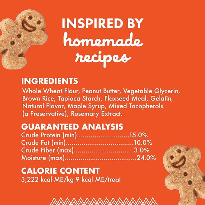 Buddy Softies Soft & Chewy Dog Treats, Peanut Butter, 20 oz. Jar