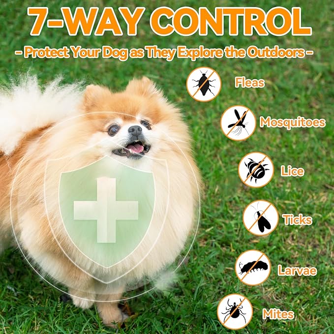 Carmelie Flea and Tick Prevention for Dogs - 200 Soft Chewables Natural Dog Flea and Tick Support - Oral Flea Supplement for All Breeds & Size Dogs, Puppy Flea Protection - Duck Flavor