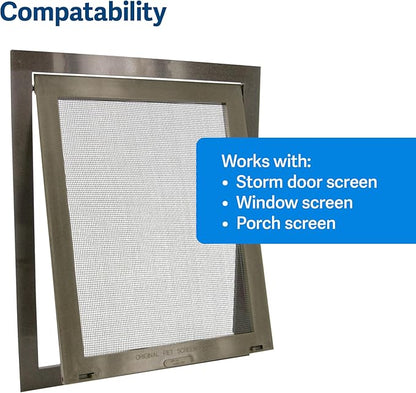 PetSafe Pet Screen Door - Heavy Duty, Tear- & Puncture-Resistant Dog & Cat Mesh Flap - Storm Door Compatible - Small - for Dogs & Cats up to 30 lb