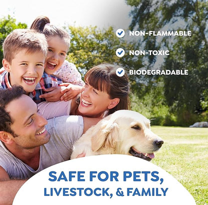 Riddy Flea & Tick Natural Spray for Pets with Essential Oils Safe Non-Hazardous Indoor and Outdoor Control, 8 oz, 1 Pack