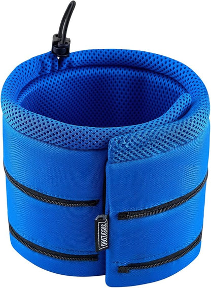 OneTigris Depth Adjustable Soft Dog Cone Collar for Medium Large Dogs After Surgery, Recovery for Small Dogs, Lightweight Elizabethan Collar for Dog to Stop Licking (Blue, XS)