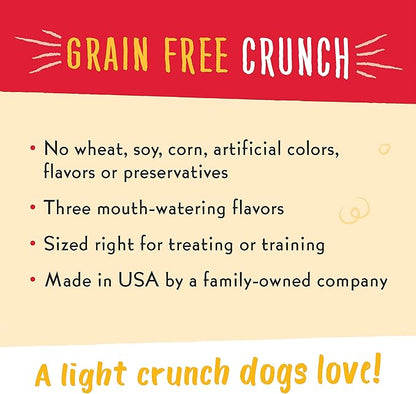 Charlee Bear Grain-Free Bear Crunch Chicken, Pumpkin & Apple Flavor - Net Wt 8 oz. (Pack of 2)