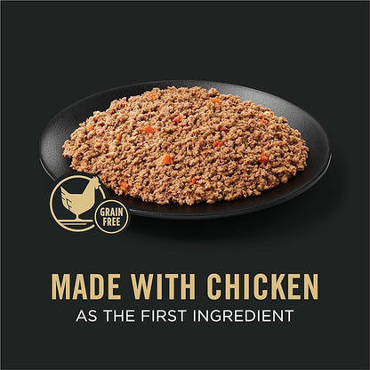 Purina Pro Plan Grain Free Complete Essentials Classic Pate Dog Food, Chicken and Carrots Entrée - (Pack of 12) 13 oz. Cans