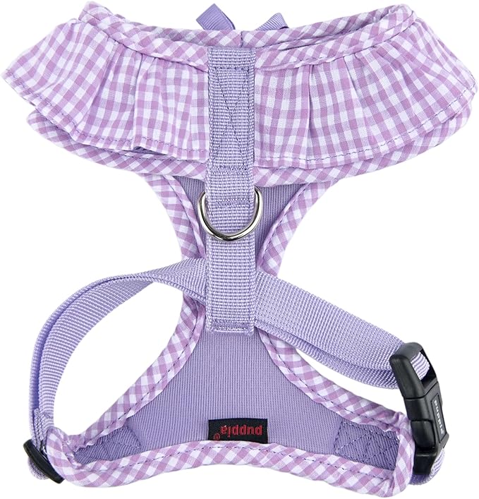Puppia Vivien Dog Harness A (Over-the-Head) Fashionable Mesh Spring Summer Harness for Small Dogs, Violet, Large