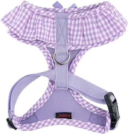 Puppia Vivien Dog Harness A (Over-the-Head) Fashionable Mesh Spring Summer Harness for Small Dogs, Violet, Large