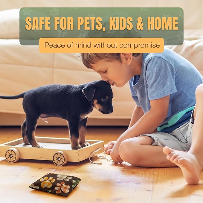 Dog Marking Prevention Product, Dog Pee Deterrent Indoor Dog & Puppy Potty Training Aids Long-Lasting Dog Pee Stopper Bag, Pet & Child Safe No Sprays, 6 Months Protection Brown Paws