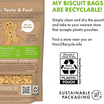 Buddy Biscuits 3.5 lbs. Bag of Crunchy Dog Treats Made with Roasted Chicken,(Pack of 2)
